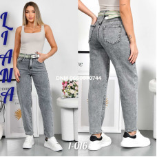 Liana  Мом джинси сірого кольору Mom fit 25-30 1-016