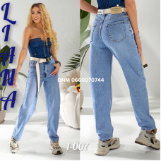 Liana  Баггі джинси блакитного кольору Baggy 25-30 1-007