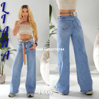 Liana  Палаццо джинси блакитного кольору стрейч весна 25-30 1-008