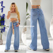 Liana  Палаццо джинси блакитного кольору стрейч весна 25-30 1-008