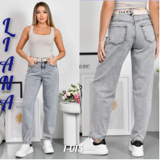 Liana  Мом джинси сірого кольору Mom fit 25-30 1-015