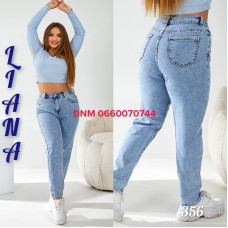 Liana  Мом джинси блакитного кольору Mom fit 31-38 356