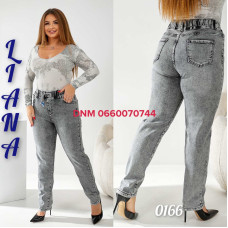 Liana  Мом джинси сірого кольору стрейч весна 30-36 0166
