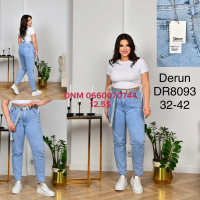 Derun Мом джинси блакитного кольору Mom fit 32-42 8093