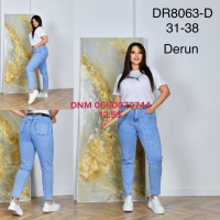 Derun Мом джинси блакитного кольору Mom fit 31-38 8063