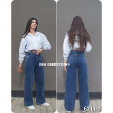 Fashion Wide leg джинси синього кольору широкі 26-31 6211-3