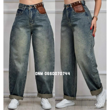 Fashion Баггі джинси іржавого кольору 26-31 7703-55