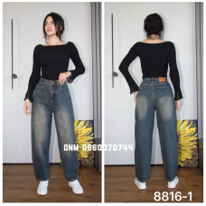 Fashion Баггі джинси іржавого кольору 26-31 8816-1