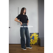 Fashion Wide leg джинси іржавого кольору широкі 26-31 8201-51