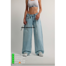 i8 denim  Баггі джинси блакитного кольору 25-30 0019