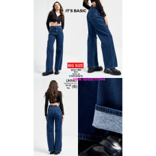 It’s basic  Wide leg джинси синього кольору широкі 38-48 3023