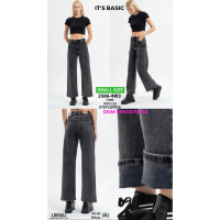 It’s basic  Wide leg джинси сірого кольору широкі 32-36 2586