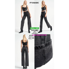 It’s basic  Wide leg джинси сірого кольору широкі 32-36 2553-4