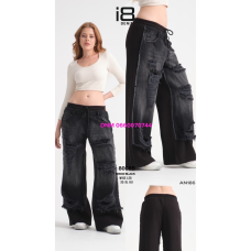 i8 denim  Wide leg джинси сірого кольору широкі 25-30 80085