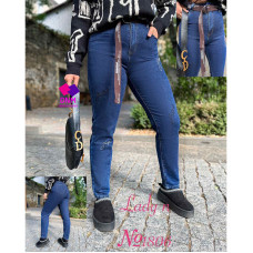 Lady N  Мом джинси синього кольору Mom fit 30-36 1806