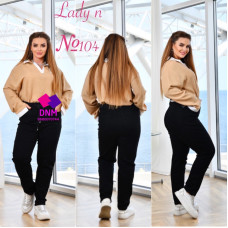 Lady N  Мом джинси чорного кольору Mom fit 28-33 104