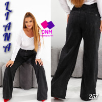 Liana  Палаццо джинси сірого кольору Palazzo 32-42 257
