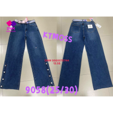 Kt moss Wide leg джинси синього кольору широкі 25-30 9058
