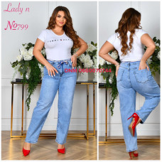Lady N  Баггі джинси блакитного кольору Baggy 31-38 799