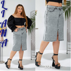 Liana  Спідниця джинсова сірого кольору 32-42 351