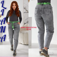 Liana  Мом джинси сірого кольору Mom fit 28-33 316