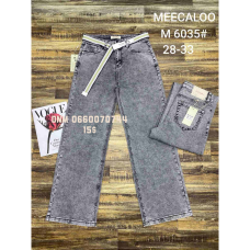 Meecaloo Wide leg джинси сірого кольору широкі 28-33 6035