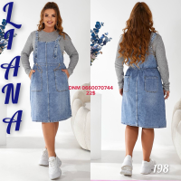 Liana  Сарафан джинсовий синього кольору 3Xl-8Xl 198