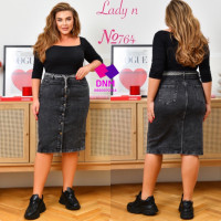 Lady N  Спідниця джинсова сірого кольору 30-36 764