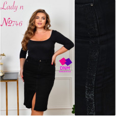 Lady N  Спідниця джинсова сірого кольору 32-42 746