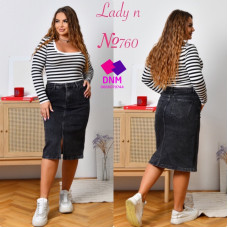 Lady N  Спідниця джинсова сірого кольору 31-38 760