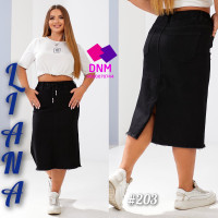 Liana  Спідниця джинсова чорного кольору 32-42 203