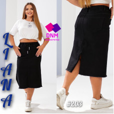 Liana  Спідниця джинсова чорного кольору 32-42 203