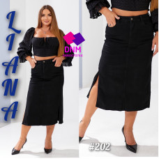 Liana  Спідниця джинсова чорного кольору 30-36 202